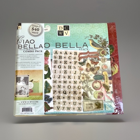 DCWV Ciao Bella Scrapbook Combo Pack - Picture 1 of 7